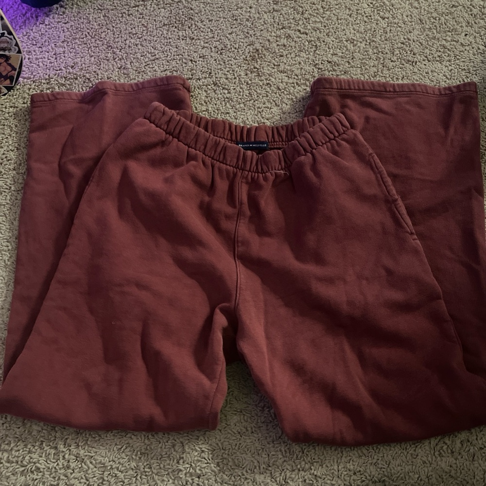 Comfy Burgundy Brandy Melville Sweatpants